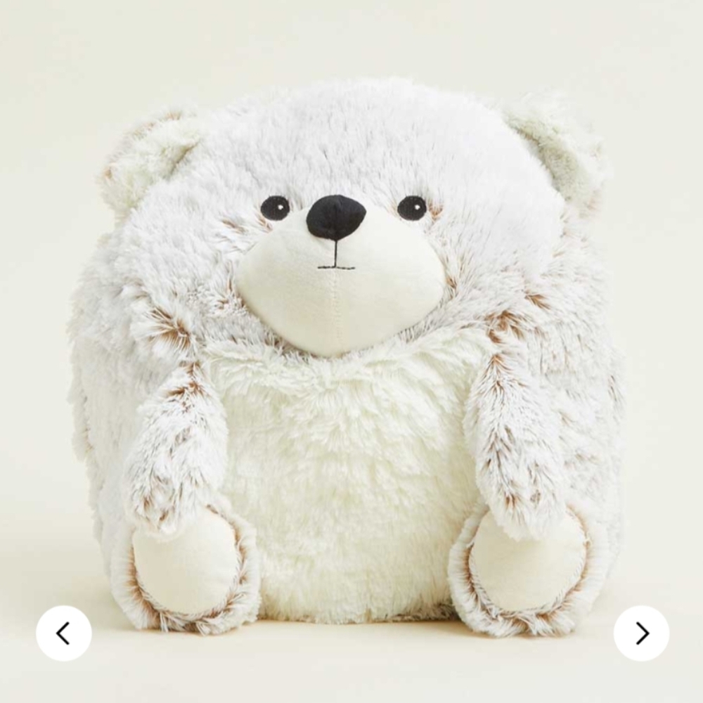 Plush White and Cream Stuffed Bear